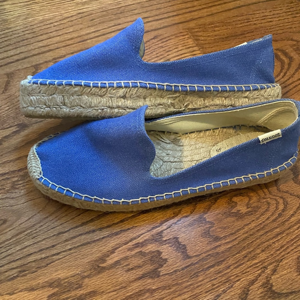 Soludos Blue Canvas Espadrilles